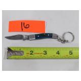 Damascus Key Chain Pocket Knife