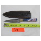 Damascus Dagger Knife w/ Sheath