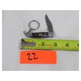 Damascus Keychain Pocket Knife