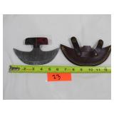 Damascus Curved Knife w/ Sheath