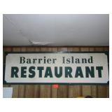 Wood Barrier Island Restaurant Sign 22-1/2"x 72 W