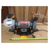 8" Ryobi BG828 Bench Grinder Looks New
