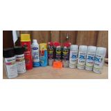Lot Of Spray Paint & Chemicals