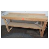 Wood Bench 35" T x 72" W x 22" D