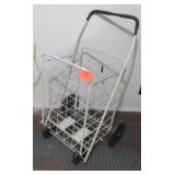 Foldable Rolling Shopping Cart 41" T