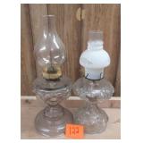 2 Glass Lanterns Left 19"