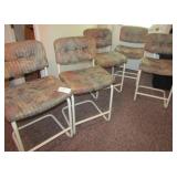 5 Upholstered Bar Stools 5 Upholstered Bar Stools