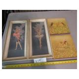 4 Pcs Vintage Wall Art 4 Pcs Vintage Wall Art