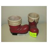 Santa Shoe Planters Santa Shoe Planters
