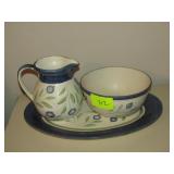 Pitcher Bowl & Platter Made In Portugal Pitcher Bowl & Platter Made In Portugal