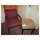 Red Chair & Ottoman Red Chair & Ottoman