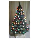 Vintage Light Up Christmas Tree Has Chip