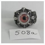 Mens Eyeball Ring Size 13 No Markings