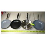 4 Small Skillets