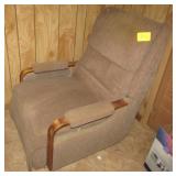 Brown Upholstered Rocker