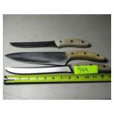 3 Chicago Cutlery Knives