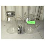 2 Glass Drink Pitchers