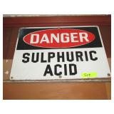 Sulphuric Acid Sign