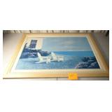 Beach Print In Frame 26" x 38"