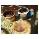 Plant Pots & Welcome Mat