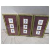3 Pc Floral Wall Art 15 1/4" T x 8 1/4" W 3 Pc Floral Wall Art 15 1/4" T x 8 1/4" W