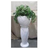 Jay Willred 2 Pc Ceramic Plant Pot Approx 38" T Jay Willred 2 Pc Ceramic Plant Pot Approx 38" T