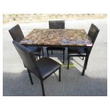 Table w/ 4 Chairs 30" T x 48" W x 30" D Table w/ 4 Chairs 30" T x 48" W x 30" D