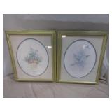 2 Pc Bertrand Floral Wall Art 21 3/4" x 18 1/4" 2 Pc Bertrand Floral Wall Art 21 3/4" x 18 1/4"