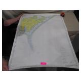 Vintage Portsmouth Island To Beaufort Map Vintage Portsmouth Island To Beaufort Map