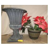 2 Plastic Plants Left Is 21" 2 Plastic Plants Left Is 21"