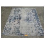 Small Blue & Grey Area Rug 5 1/2 Small Blue & Grey Area Rug 5 1/2