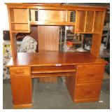 2 Pc Desk Made In USA 62"T 60 1/2" W x 25 1/2" D 2 Pc Desk Made In USA 62"T 60 1/2" W x 25 1/2" D