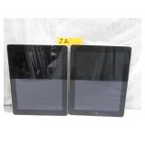 2- Model A1395 Ipads No Cords Unable To Check