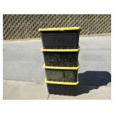 4-   19 Gal Storage Tubs w/ Lids