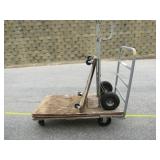 Cart, 2 Dollys 2 Wheeler Has Flat Tires Rough Cond