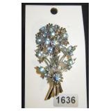 bouquet of flowers with blue gems