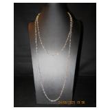 Silver tone with clear beads