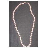 pink faux pearls