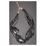 5 strand seed bead necklace with larger beads