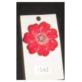 Pink flower with gems