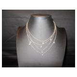 Dainty chain with clear gems