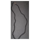 black bead necklace