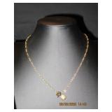 Gold tone necklace