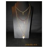 Long layered looking necklace