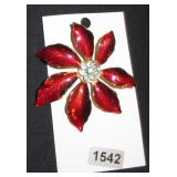 red poinsetta with gems