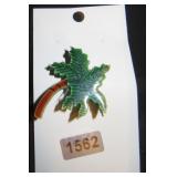 Palm tree brooch