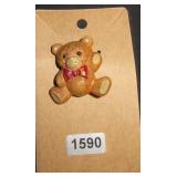 Teddy bear brooch