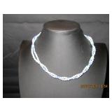 Light blue double strand of beads