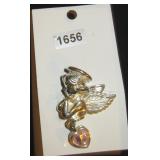 angel with pink heart