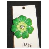 Green flower with gems